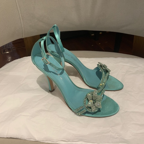 Beautiful Crystal Satin Sandal - Picture 3 of 11